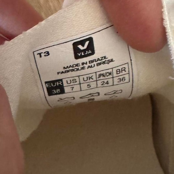 Veja V-10 White Court Sneakers Trainers size women's 7 - Picture 6 of 7